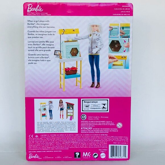 New in Box-Barbie Beekeeper Blonde  Playset With Accessories - Picture 5 of 16